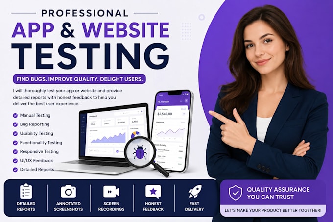 do UI UX testing and provide honest user feedback