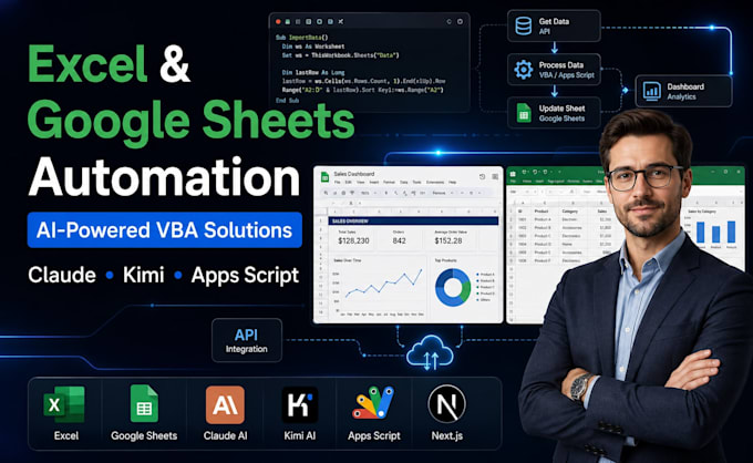 automate your excel google sheets and vba with ai using claude and kimi