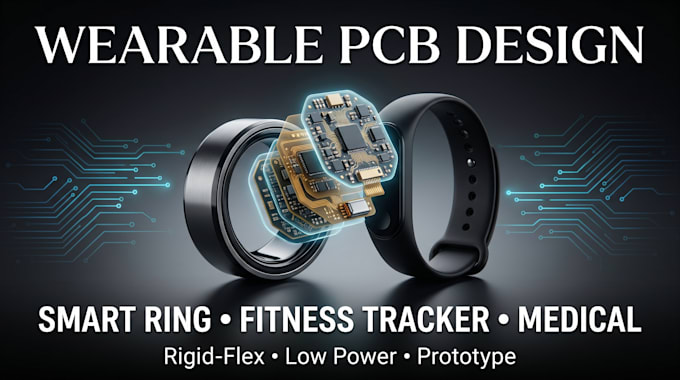 design wearable pcb for smart ring and fitness tracker
