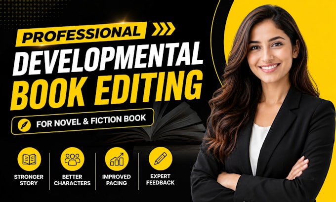 provide substantive developmental book editing for novel or fiction book