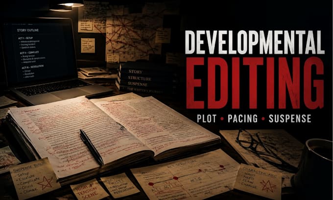 developmental edit your horror thriller or suspense novel