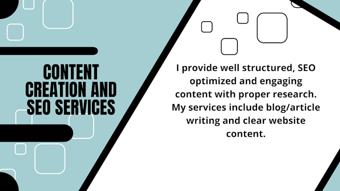 write SEO friendly articles and blog