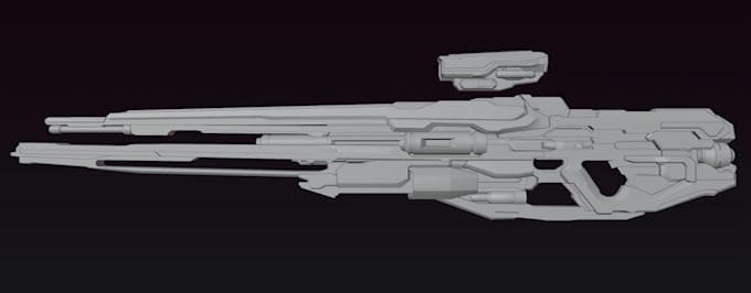 do 3d modelling of a gun model