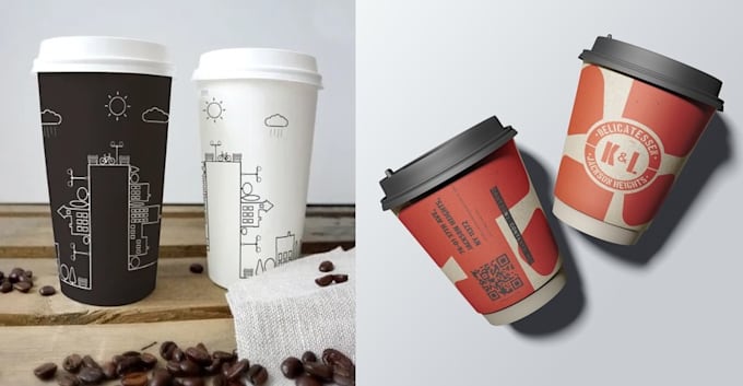 professional mug design paper cup tumbler design