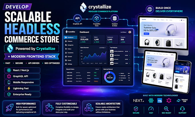 create a scalable headless commerce store using crystallize