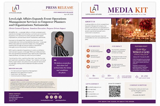 create your press kit and do targeted media outreach