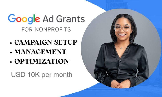 setup manage and optimize google ads grant for non profit