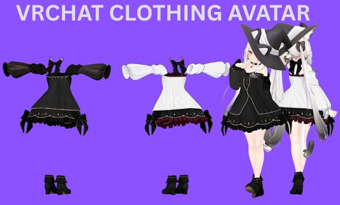 do custom vrchat outfit vrchat clothing vrchat avatar vtuber nsfw avatar