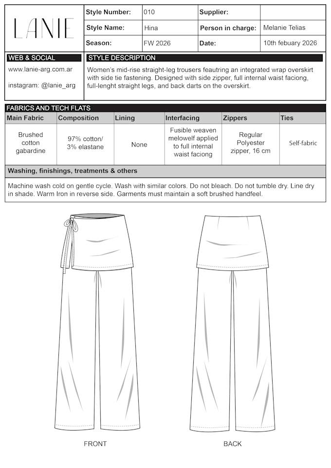 create professional fashion tech packs and technical flats
