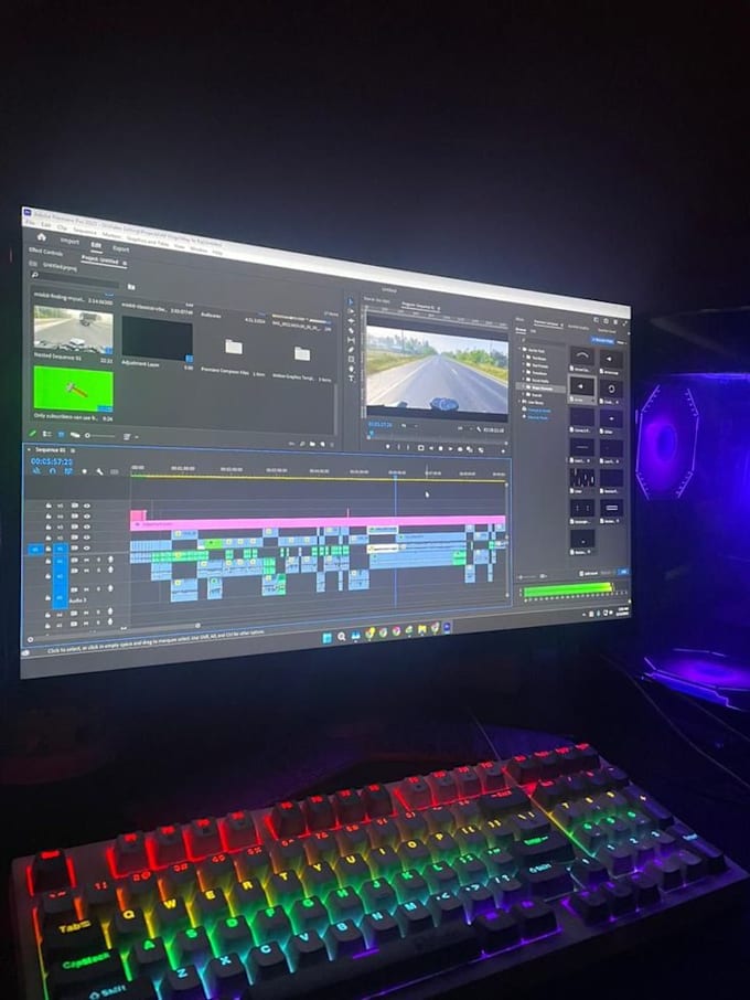 do professional video editing for youtube and faceless channels