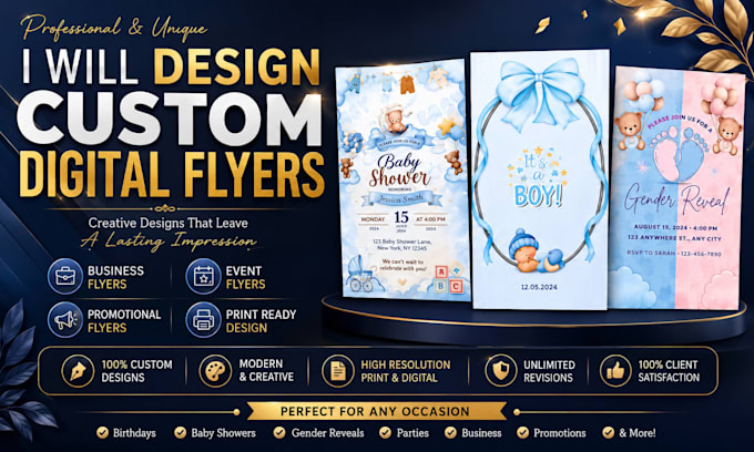 create eye catching custom digital flyers