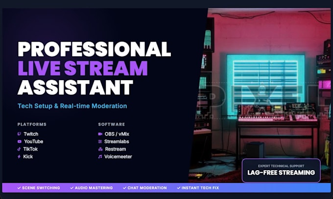 set up, optimize, and manage your live streaming setup