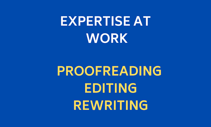 proofread and improve your content professionally