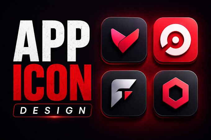 create a unique high quality mobile app icon design