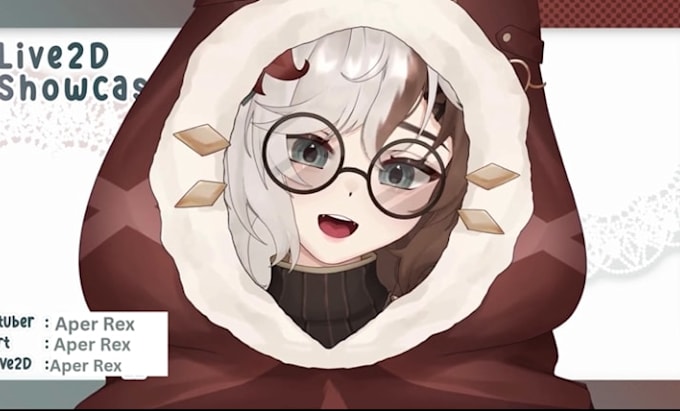 draw and rig live2d vtuber model, 2d vtuber, anime character for your streaming