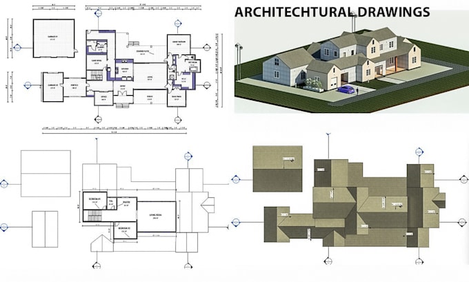 create architectural drawings using autocad and revit