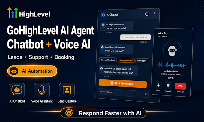 build gohighlevel ai agent chatbot voice ai automation