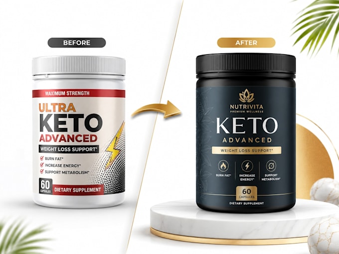 redesign,resize, edit or design your product packaging and label professionally
