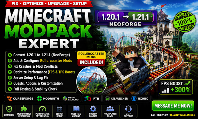 create fix optimize minecraft modpacks forge to fabric paldworld nexus cubblemon