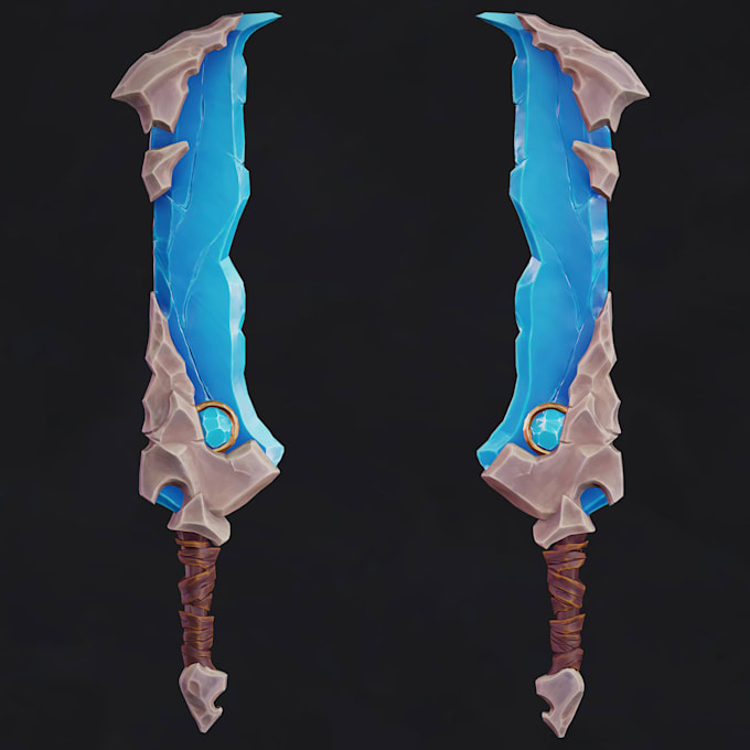 create stylized 3d game props and environment assets
