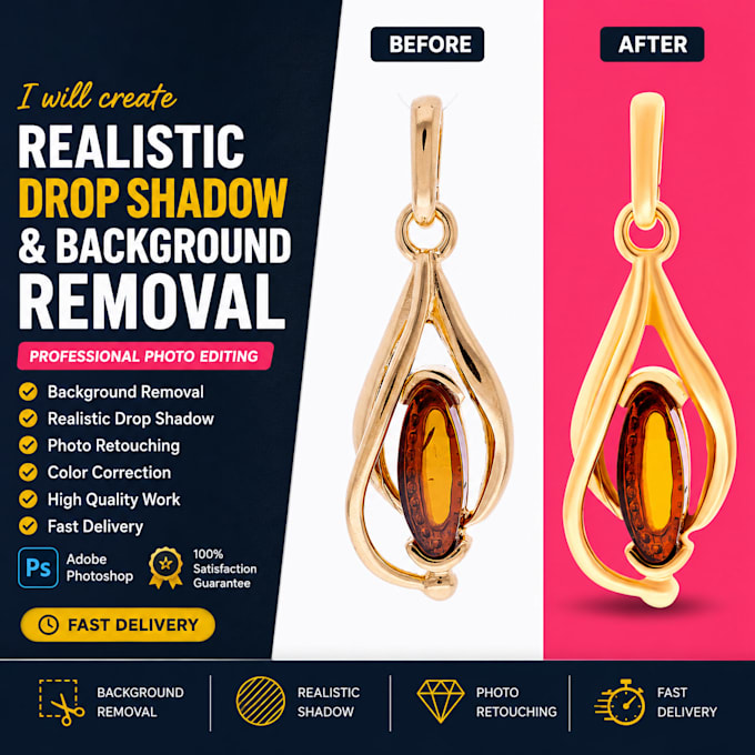 do professional jewelry photo retouching and editing