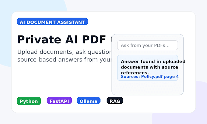 build a private ai document QA chatbot for your pdfs