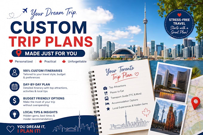create plans for your toronto trip and all nearby cities