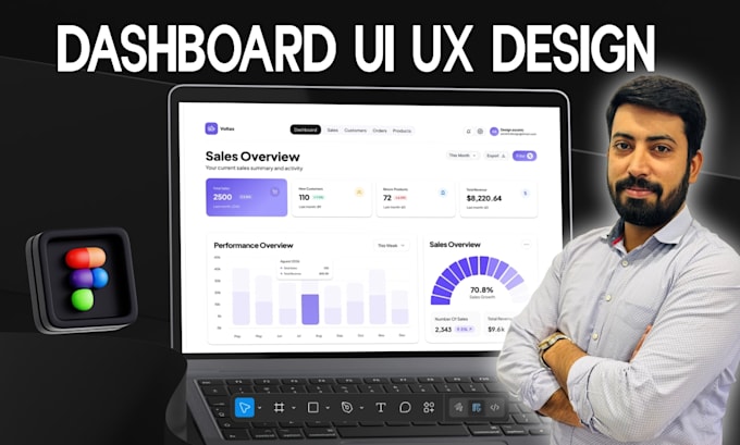design saas dashboard UI UX and admin panels in figma
