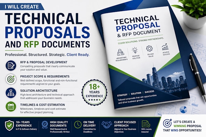 create technical proposals and rfp documents for IT projects