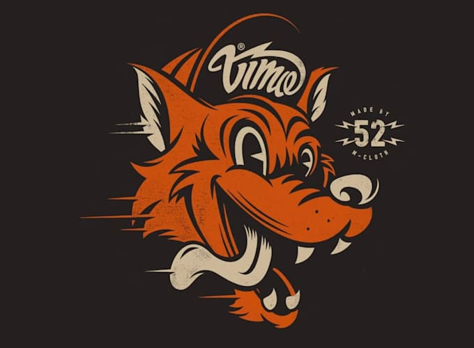 make awesome fox head vintage mascot logo design with your choice