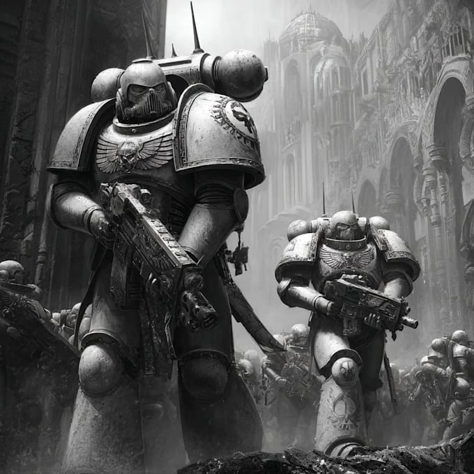 create warhammer 40k art