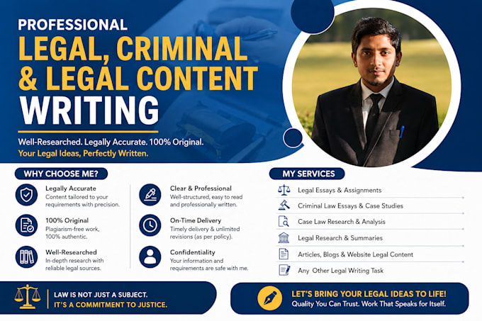 write report on law related topics