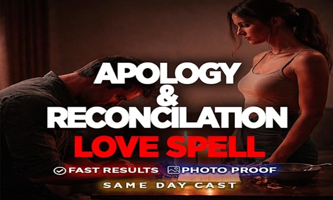 cast extremely apology spell, reconciliation love spell, obsession spell
