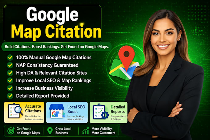 build google map citations and local backlinks