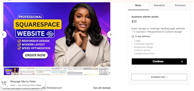 build a website in squarespace