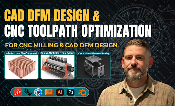 do cad dfm design and cnc milling toolpath optimization for manufacturing