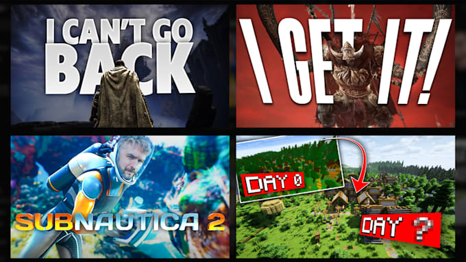 design a high CTR gaming youtube thumbnail