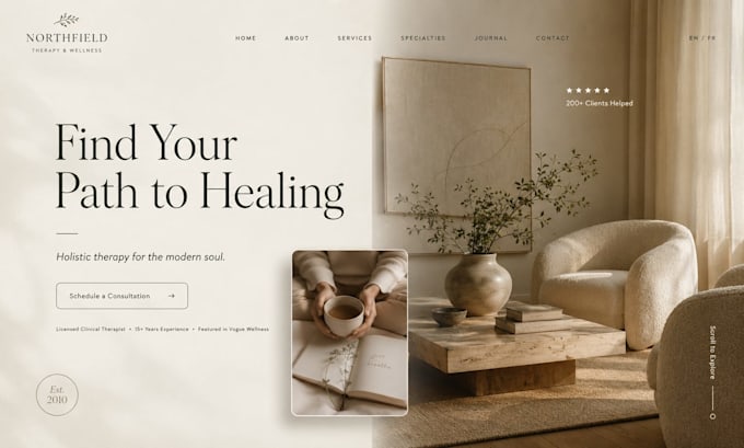 build squarespace therapy website coach counselor wellness practictioner website