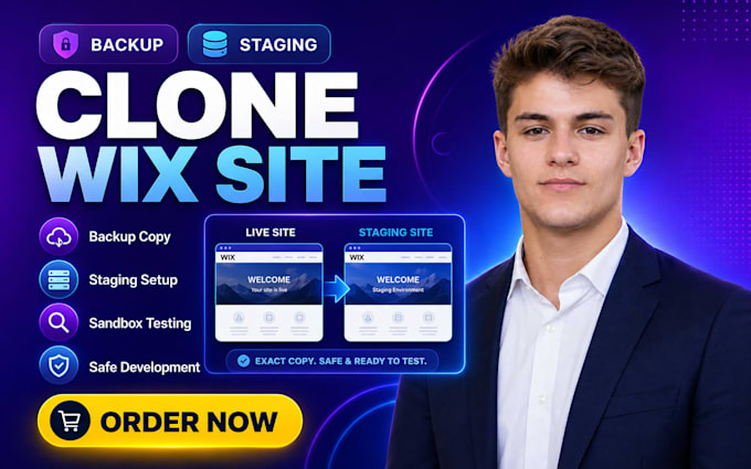 clone wix site backup staging coping sandbox development testing environment