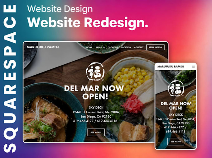redesign squarespace website and improve squarespace SEO