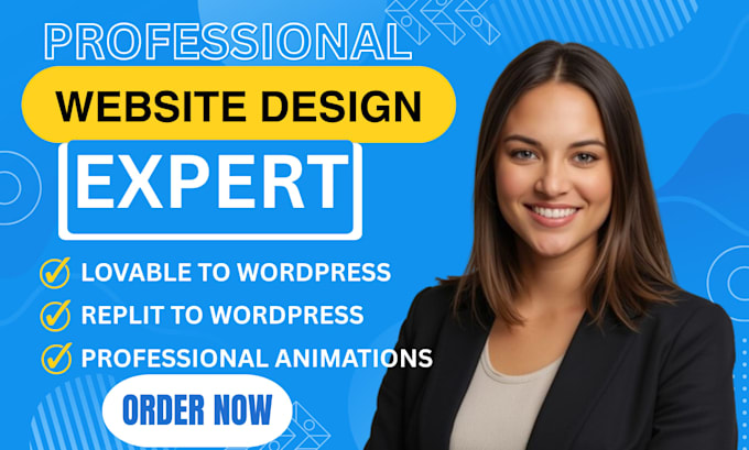 create a responsive wordpress website from lovable or replit