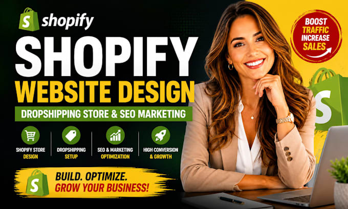 launch and brand shopify website, shopify dropshipping store design and redesign