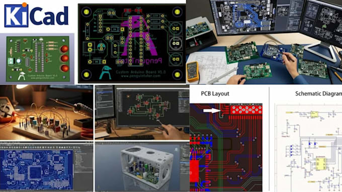 create industrial pcb layout and schematic for automation projects