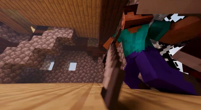 create professional 3d blender minecraft animation