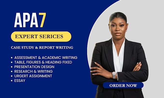 do apa 7 formatting, citations, case study analysis and report writing