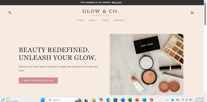 create a modern portfolio and website for you