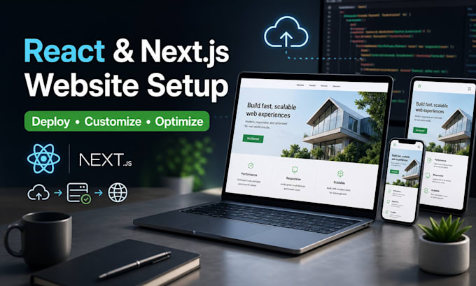 deploy and customize your react or nextjs web application