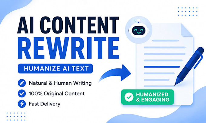 rewrite and humanize ai generated content