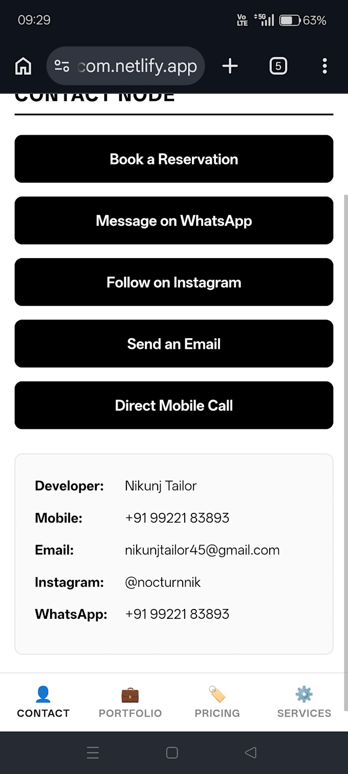 a modern responsive website for your business