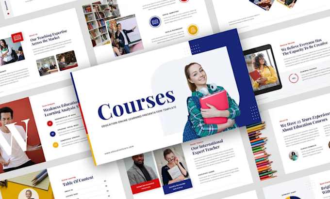 design professional course presentation training slides e learning deck